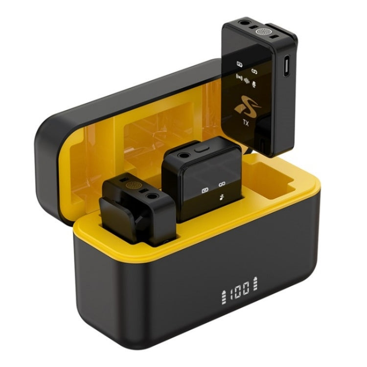 Microfono wireless clip-on lavalier SX12 con doppio microfono + ricevitore Microfono wireless clip-on lavalier SX12 con doppio microfono + ricevitore